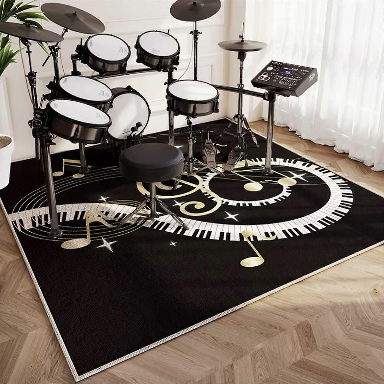 Drum rug, piano, soundproof mat, nonslip, shockabsorbing rugs, plain rugs for bass drums, snare drums, and other instruments/D/90 * 180cm