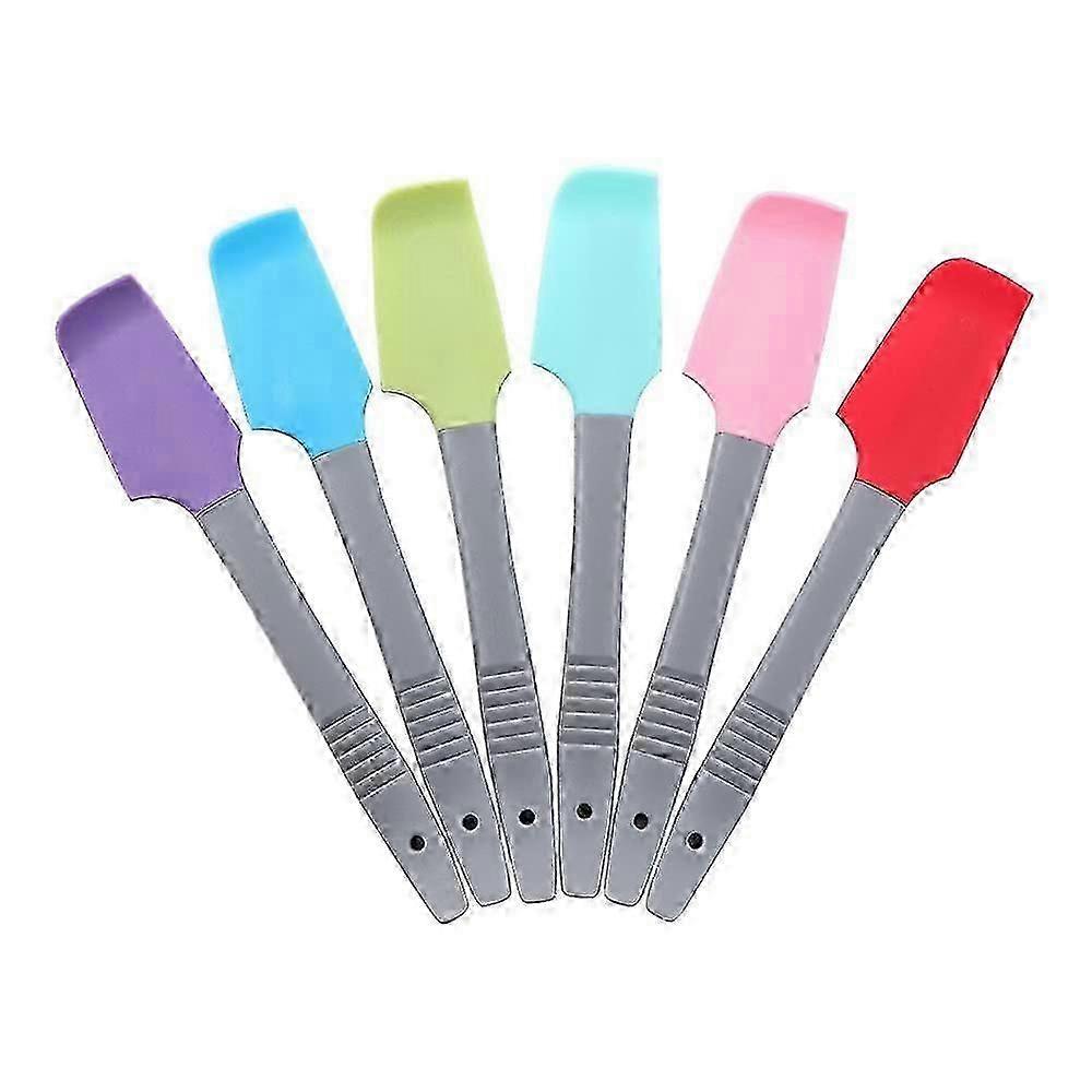 6 Pcs Mini Silicone Spatula Set for Kitchen Cream Scrapers