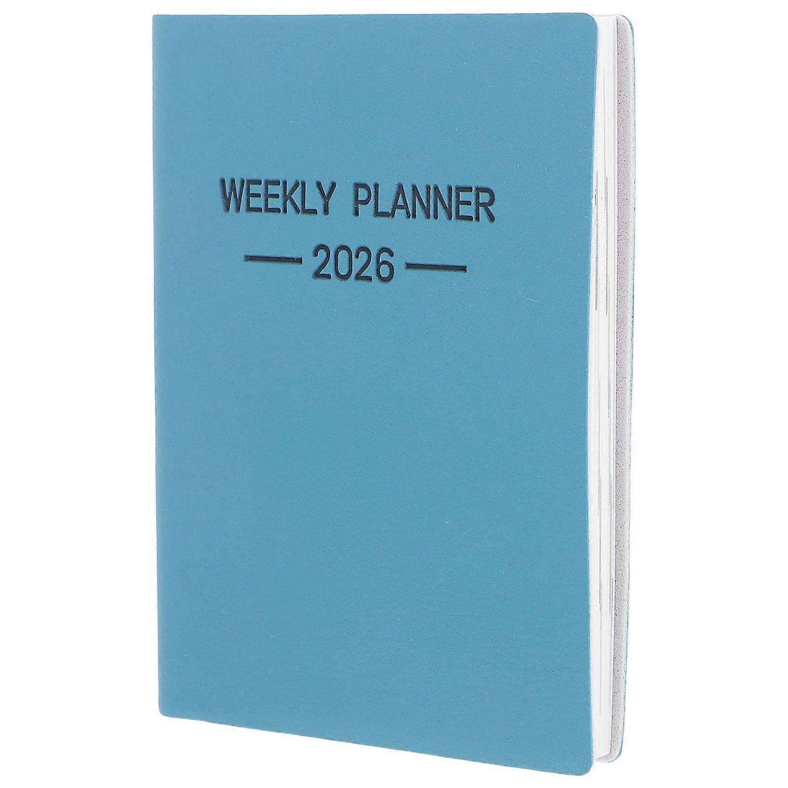 Binding Pocket Planner 2026 Weekly Monthly Format For Travel Home School 1Pack