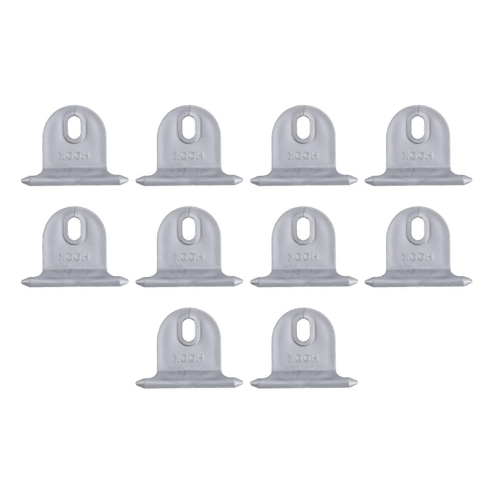 Durable 10Pcs Aluminum Alloy RV Awning Hooks For Clothes Hanging And Awning Support Perfect For Camping Enthusiasts