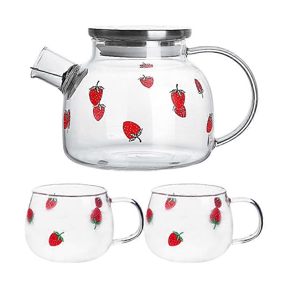 Multipurpose Cold Water Pot Round Kettle For Office Use 14.5x13cm 1 Set