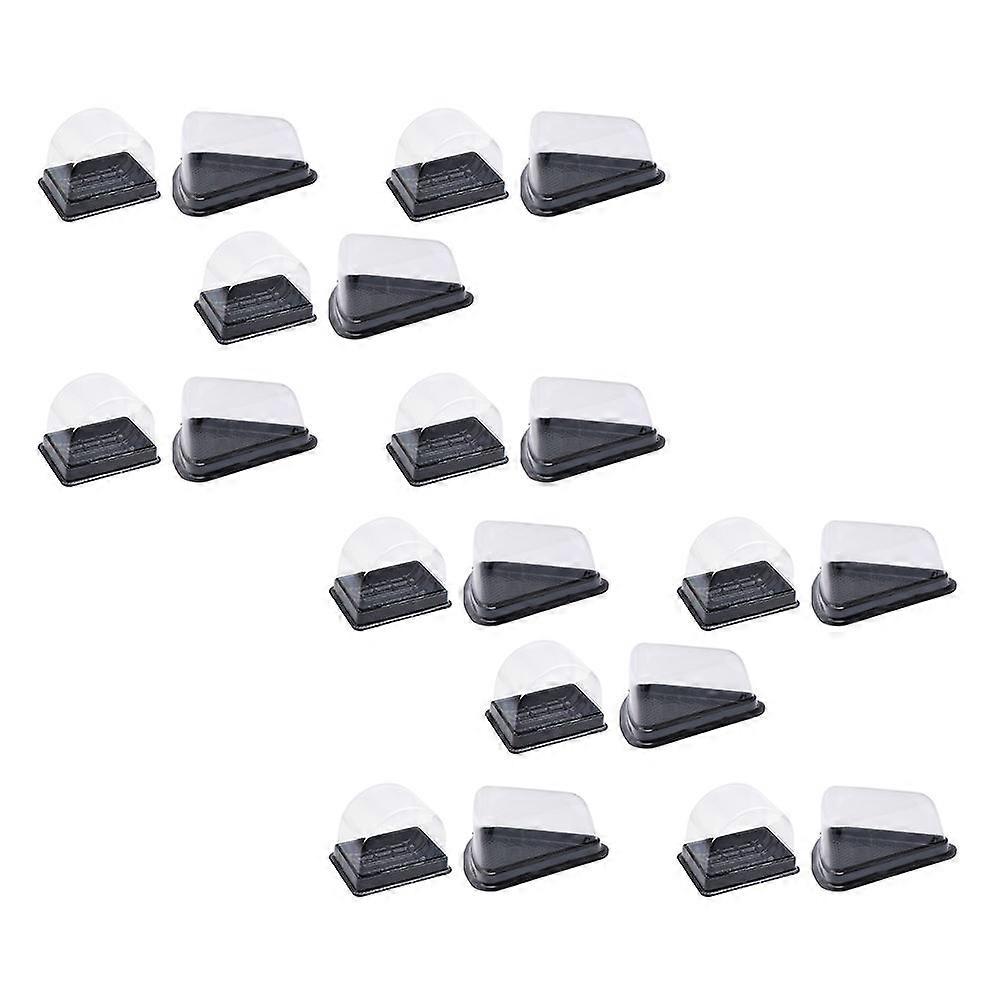 100Set Black Food Storage Boxes For Parties And Bakeries 13.5X9.8X6CM Square Design With Tight Seal