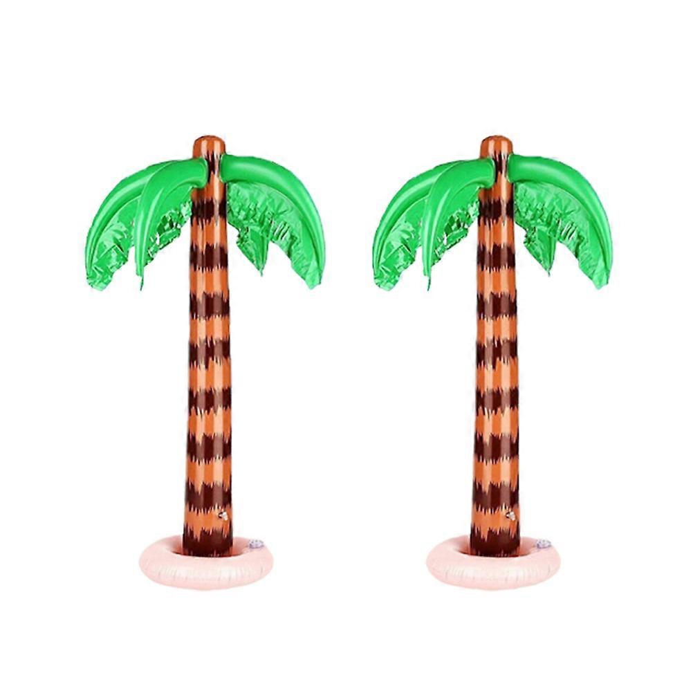 Summer Themed Inflatable Coconut Tree Decoration Designed For Children's Game Having And 90X40X40cm Size With 3Set