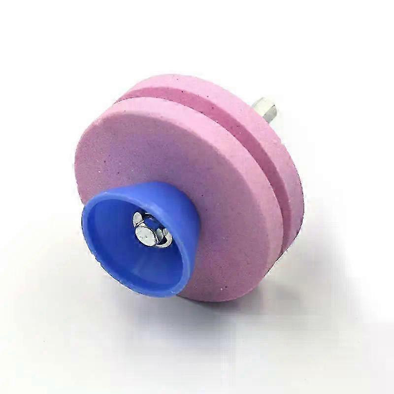 56MM Lawn Mower Sharpener Four-layer Whetstone Lawnmower Blade Sharpener Double Grinding Drill Universal Grinding Drill Cuts