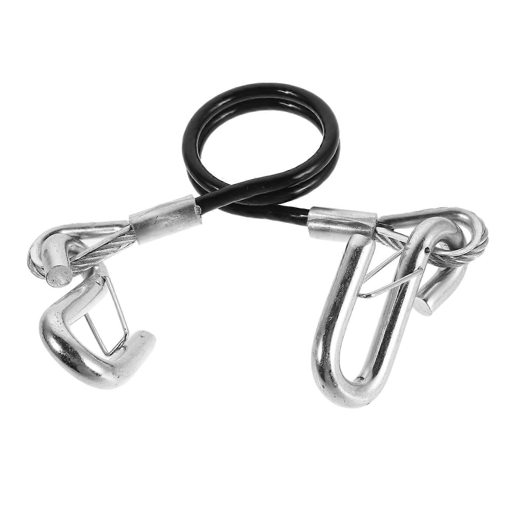 Heavy-Duty Weatherproof Trailer Safety Ropes with Dual Hooks, Shock Absorbing, Vibration Dampening for Auto, Boat, RV, Emergency Transport