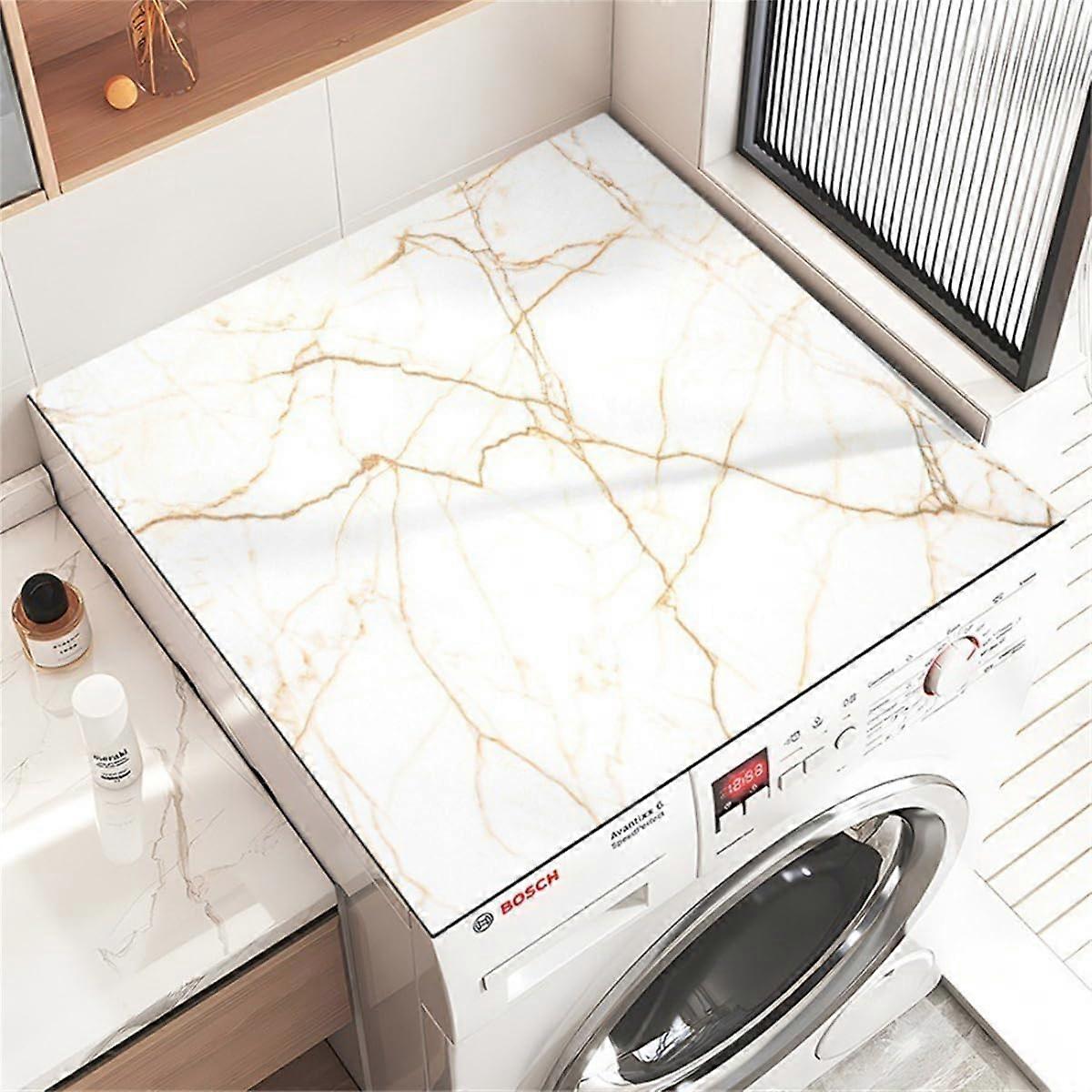 Marble Pattern Washer Dryer  Protector Cover Mat Anti Slip 60x60cm Color 4