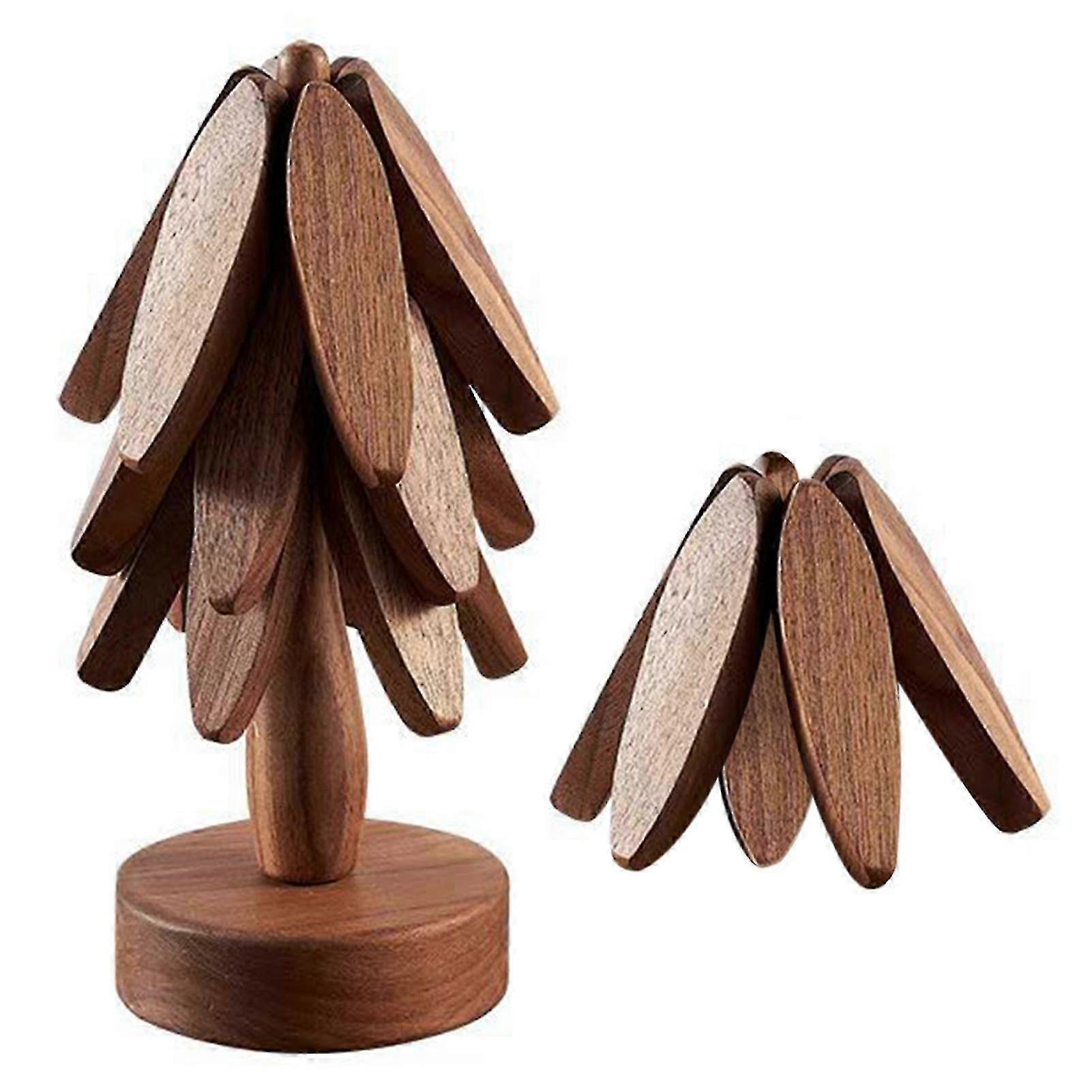 Wooden Table Mats: Tear-Resistant, Decorative & Washable Tree Trivet for Dining Rooms