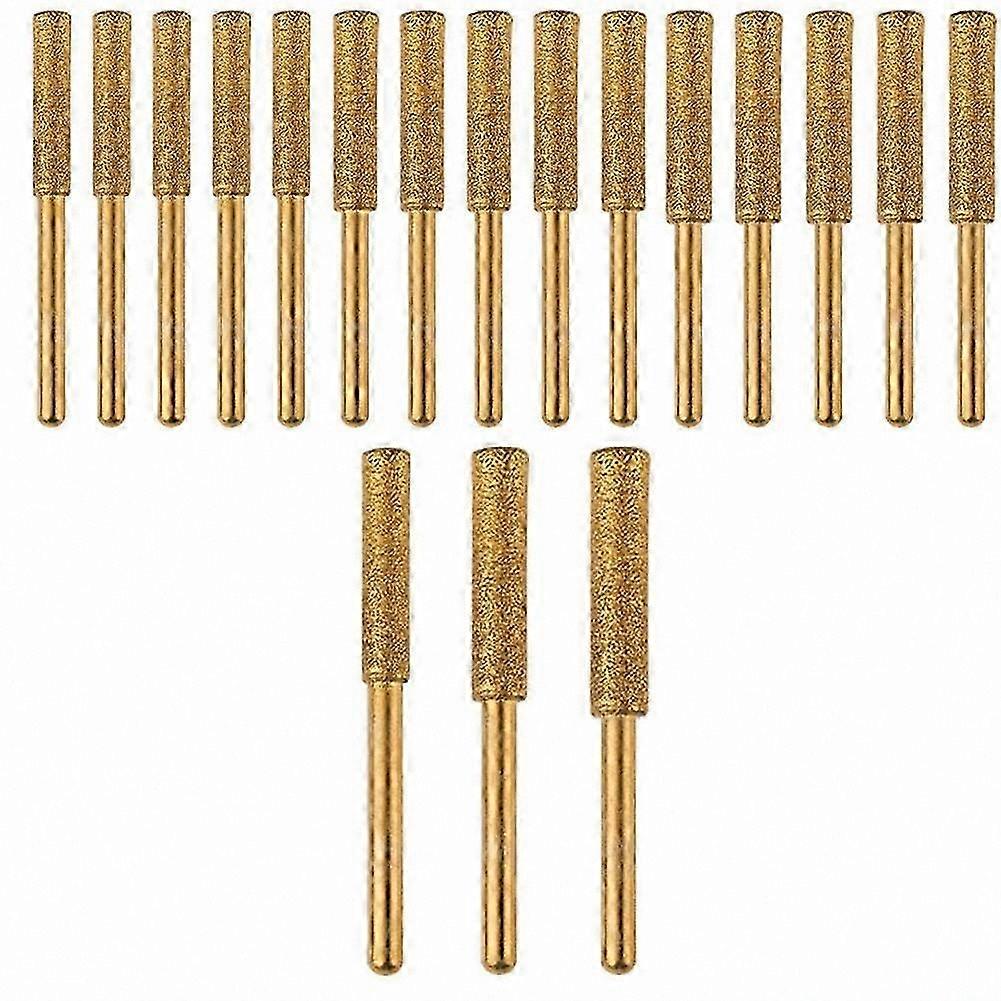 18-Piece Diamond Coated Chainsaw Sharpener Bits for Chain Polishing and Maintenance