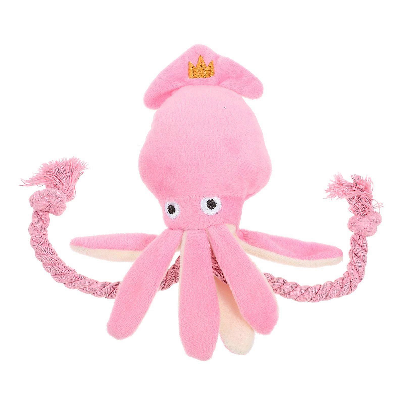 Interactive Octopus Shaped Kitten Teething Toy Plush Cat Chew Toy For Indoor Kittens Cat Teething Rope Toy Cute Cat Toy For Teething Kittens
