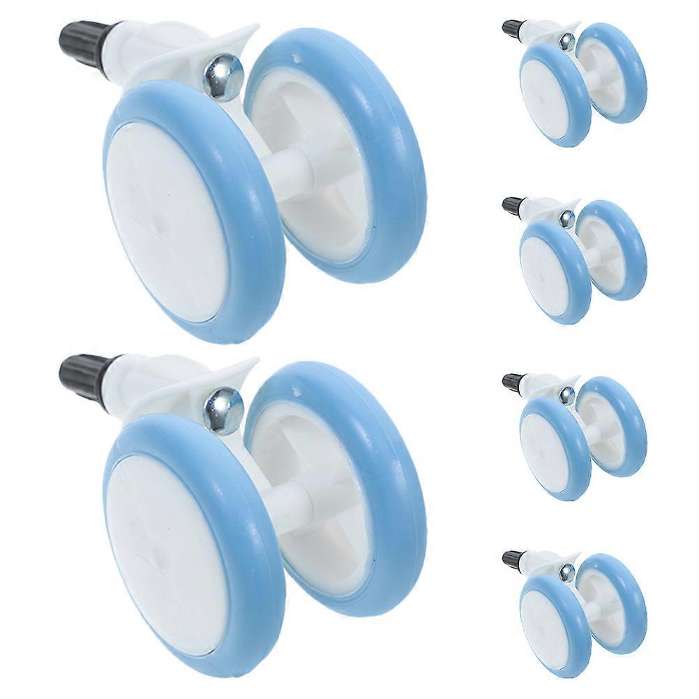 6pcs Replacement High Wear Resistant Swivel Wheels for Strollers – Durable, Silent Casters for Smooth Rolling Walker Accessories