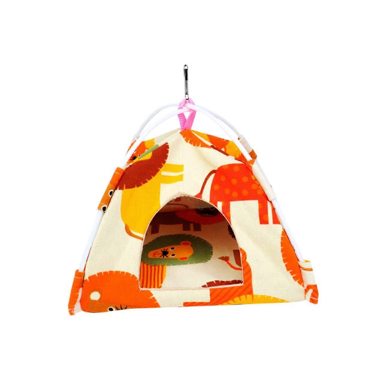 Parrot Sleeping Tent Bird Hammock Tent with Strengthened Base for Small to Medium Birds Plush Pet Cave Comfort Toys