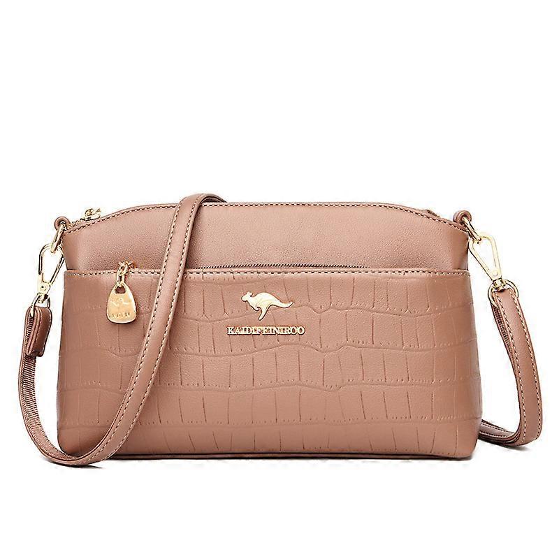 Ladies' classified storage small square bag with printed embossed design and reasonable internal structure
