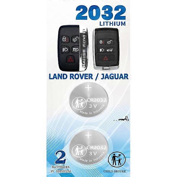 Remote Key Fob Battery Replacement for Land Rover (2011-2020) Range Rover and for Jaguar F-Pace F-Type XE XJ XF LR2 LR4 Evoque