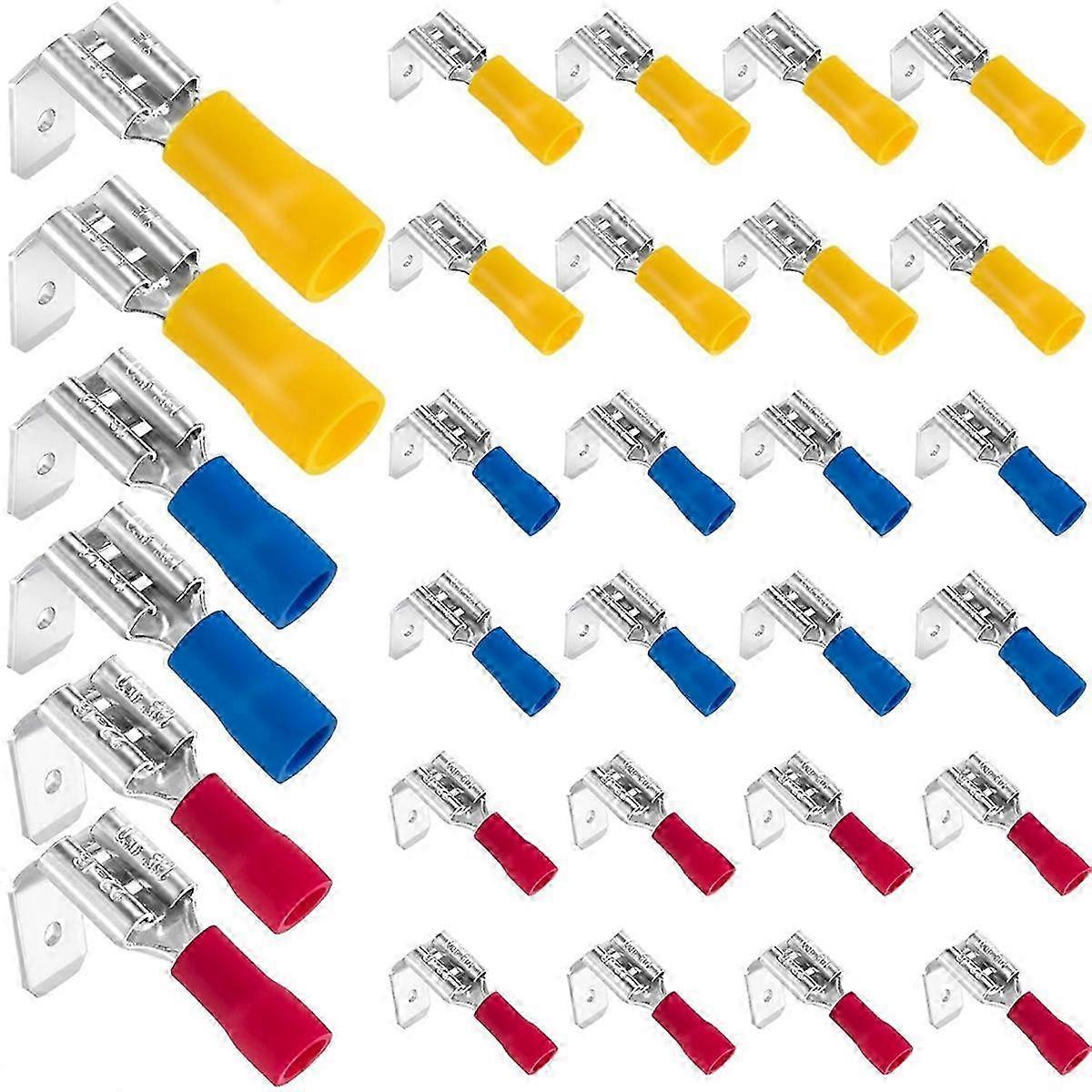 Spade Connectors, 22-10 AWG 1/4In Piggyback Spade Assortment Kit