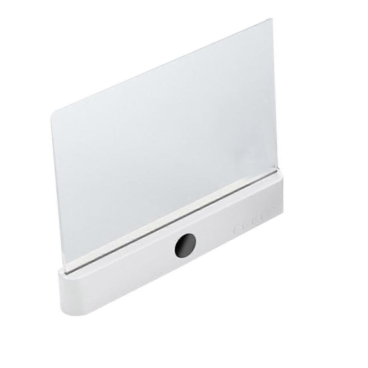 Book Light, Rechargeable Clear LED Flat Reading Light with 3 Colors & Timer, Plate Lamp Book Full Page Light White