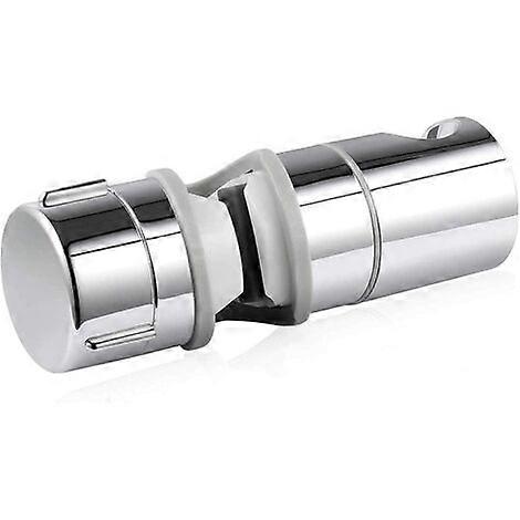 Replaceable Shower Head Holder, Shower Head Holder, Adjustable Diameter, Chrome-Plated ABS (Grey)