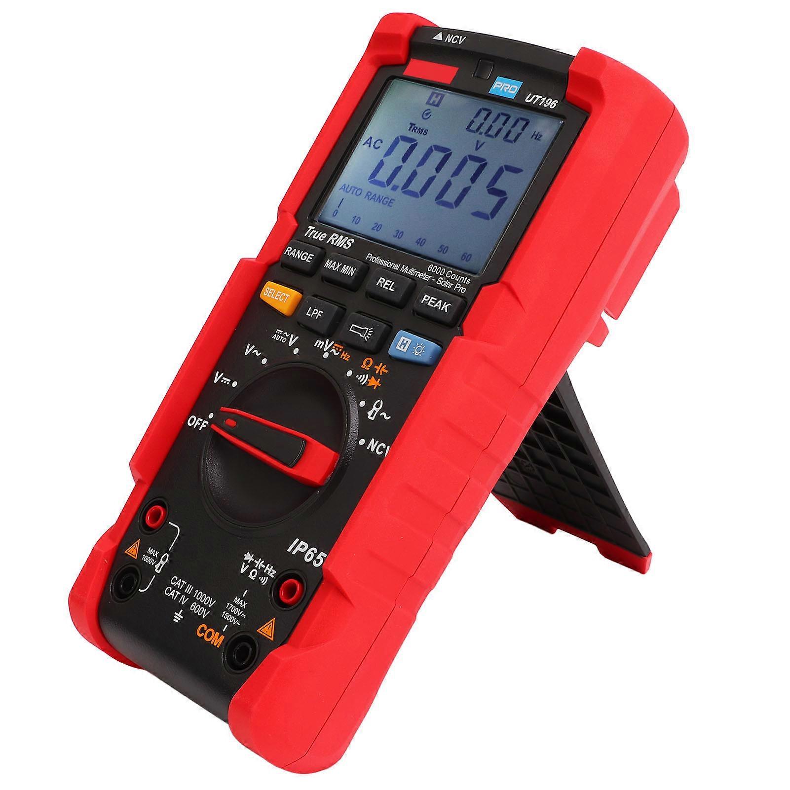 Digital Multimeter UT196 6000 Count 9V Battery IP65 Waterproof