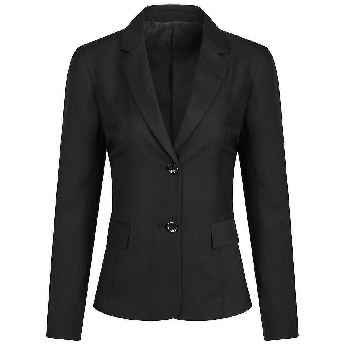Cloudstyle Women's 2 Piece Business Solid Color 2 Button Skirt Suit Set