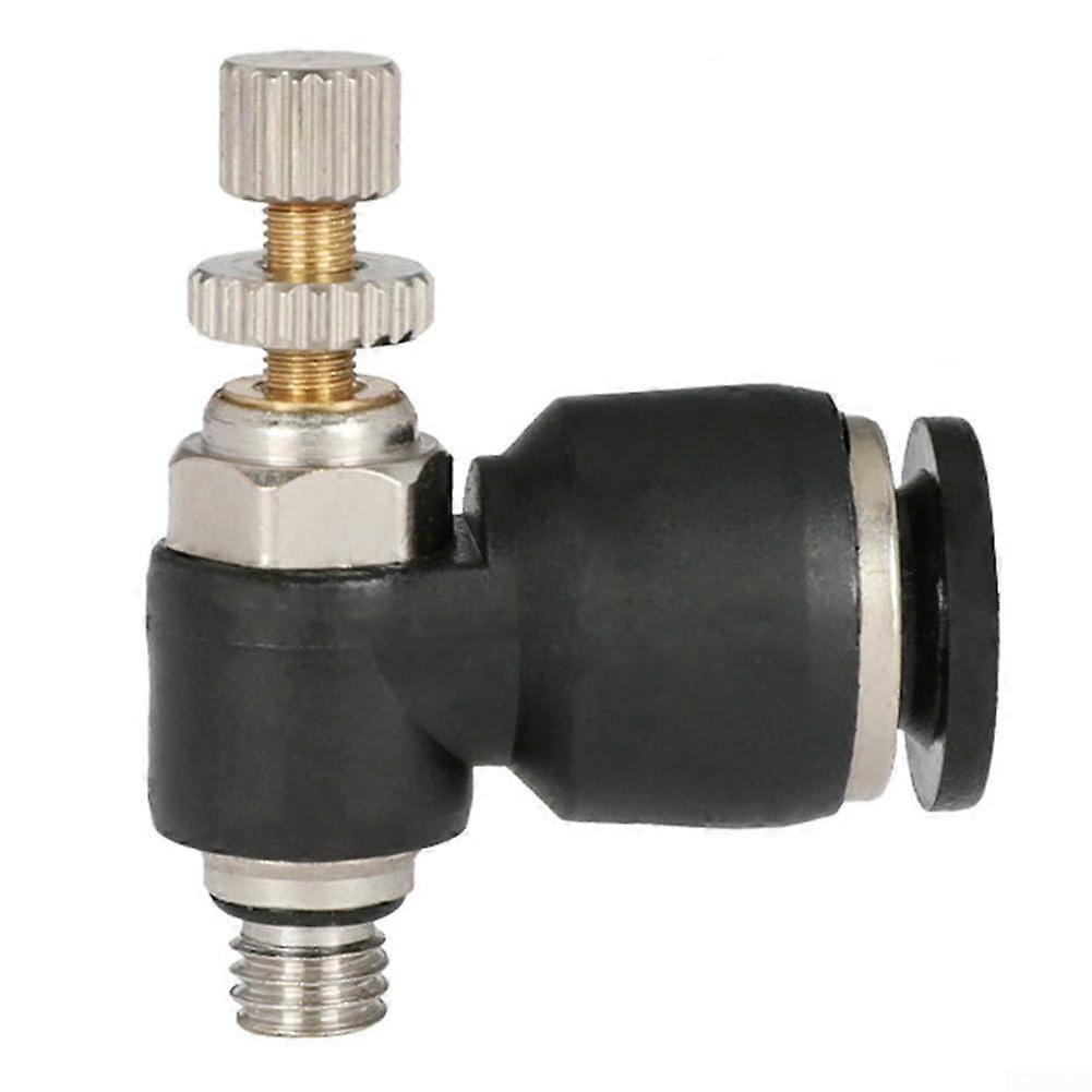 Air Flow Control Connectors, 8Piece Pneumatic PushOn Accessories, Pneumatic System Components For Various Applications