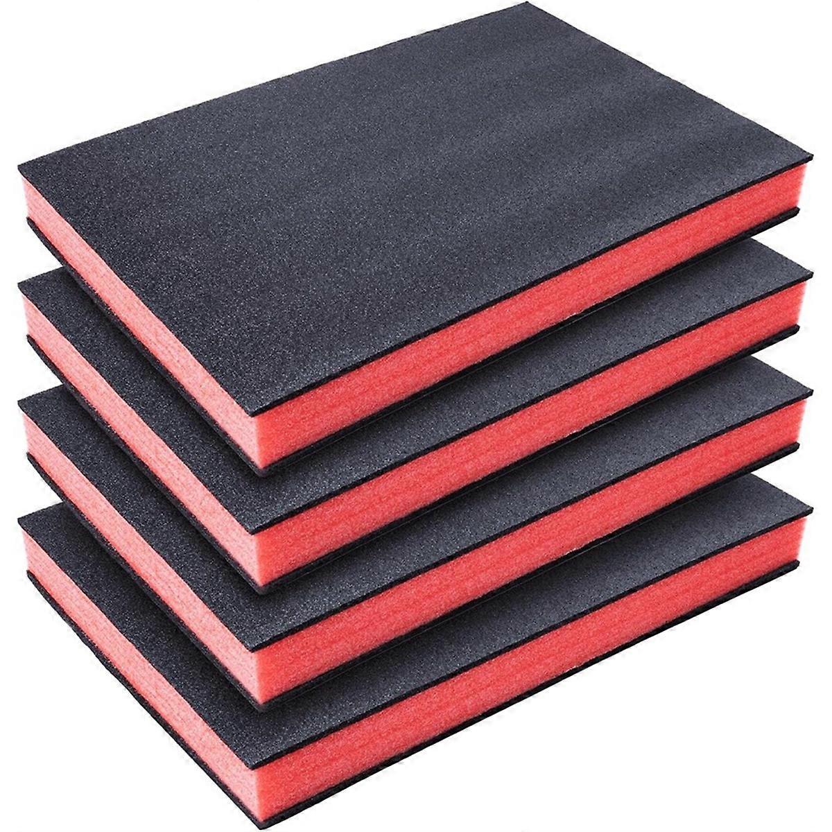 Tool Box Organizer Cuttable Polyurethane Craft Foam Pads 16x12x1.5 Inch Shadow-Foam Insert, Drawer Thick Tool Liner Kit