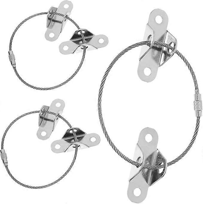 3 Set Anti-Tilt Straps for Furniture Anchor Kit Wall Security for Families with Bookcases and Cabinets Easy Installation and Long-Term Reliability