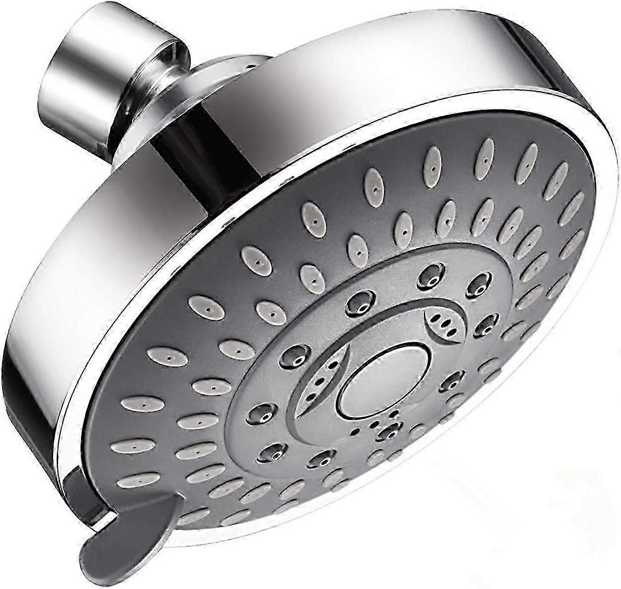 2025 Latest Model 4 Inch High Pressure Shower Head Multifunctional 5 Adjustable Spray Settings for
