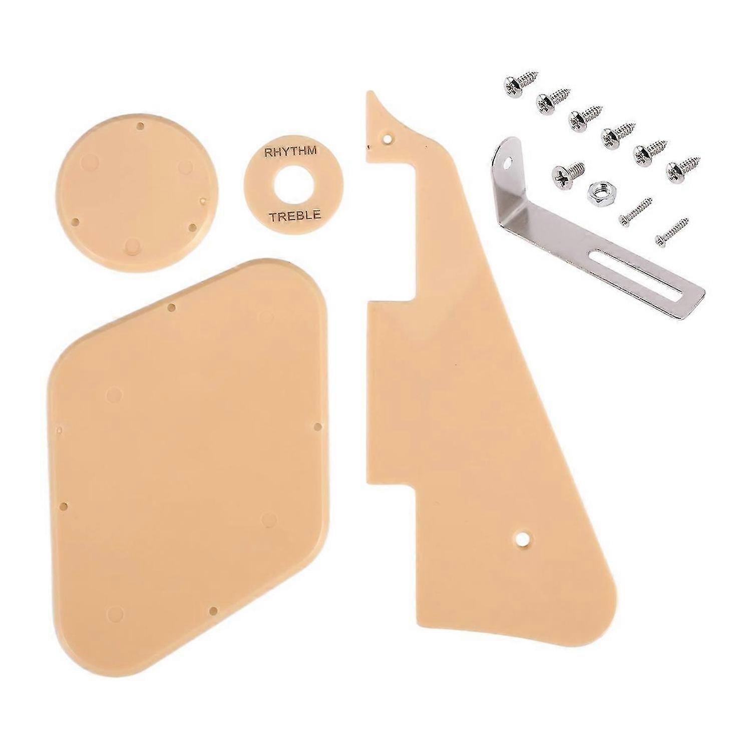 1set Cream Pickguard /Bracket/Screws for LP Style Guitar Replacement