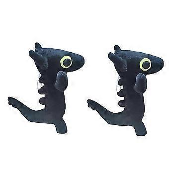2 PZ Sdentato Danza Meme Peluche Giocattolo Danzante Drago Farcito Animali Morbidi Peluche 25 cm Bambola Anime Game Room Cuscini, A