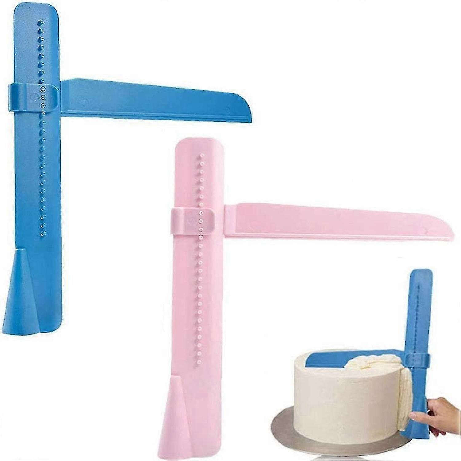 2 Pieces Cake Cream Scraper, Plastic Cake Scraper, DIY Cake Scraper, DIY Smooth Cake Scraper