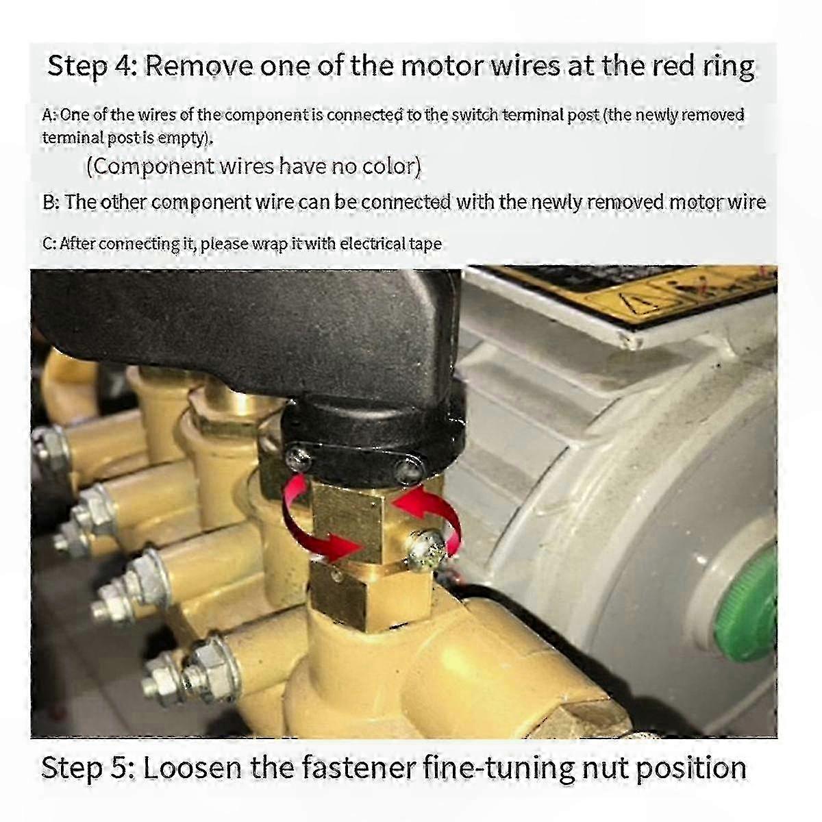 High-Pressure Car Washer Control Switch Replacement for 280/380 Models