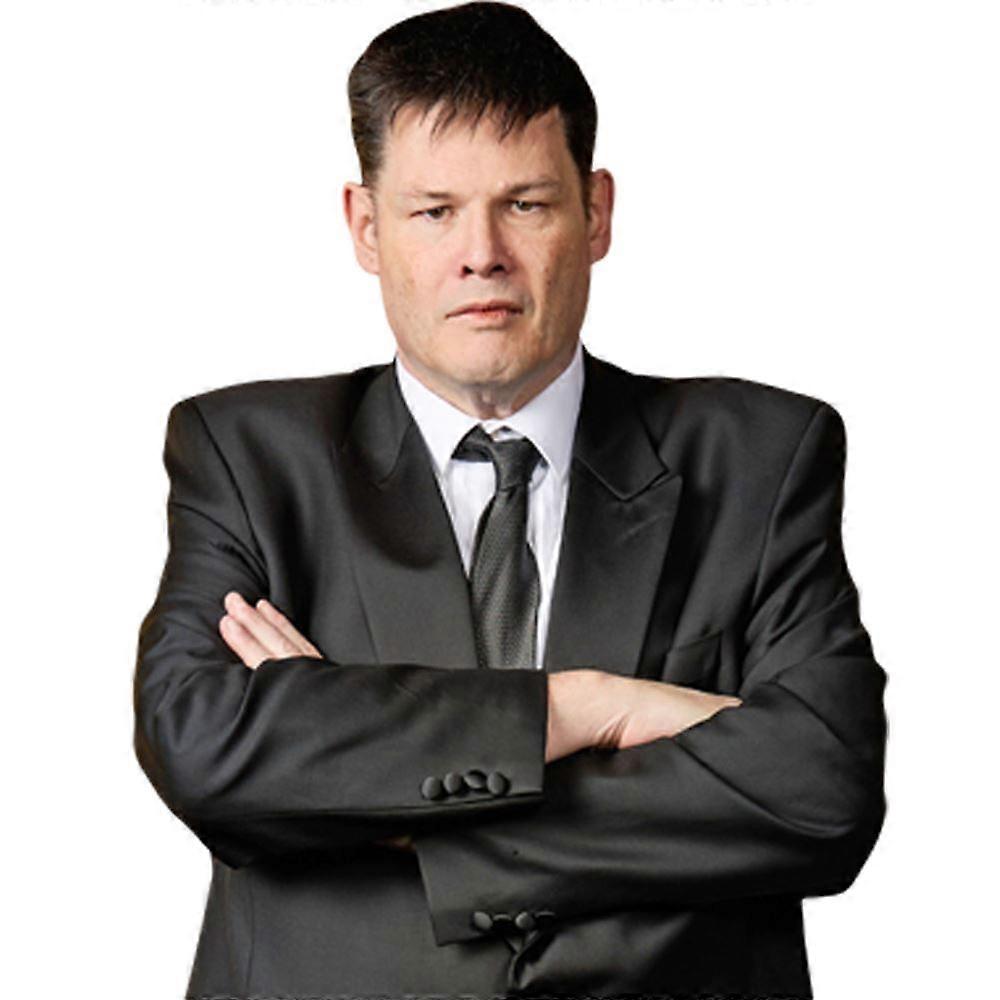 Mark Labbett (Black Suit) Half Body Buddy Cutout