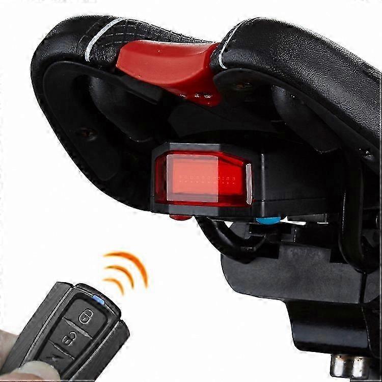 Smart Bike Tail Light with USB Charging, COB Light Source, Remote Control, and Alarm Function for Cycling Safety