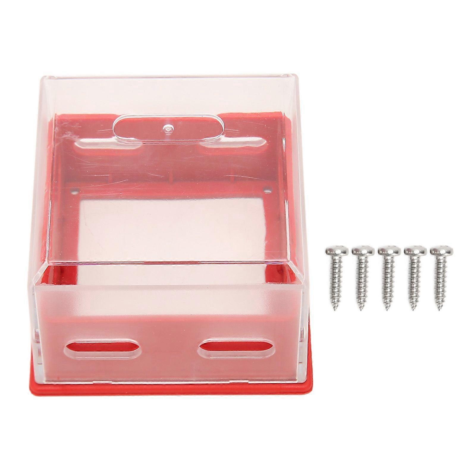 Push Button Switch Protector Waterproof Transparent Emergency Stop Button Switch Cover Guard for Industry