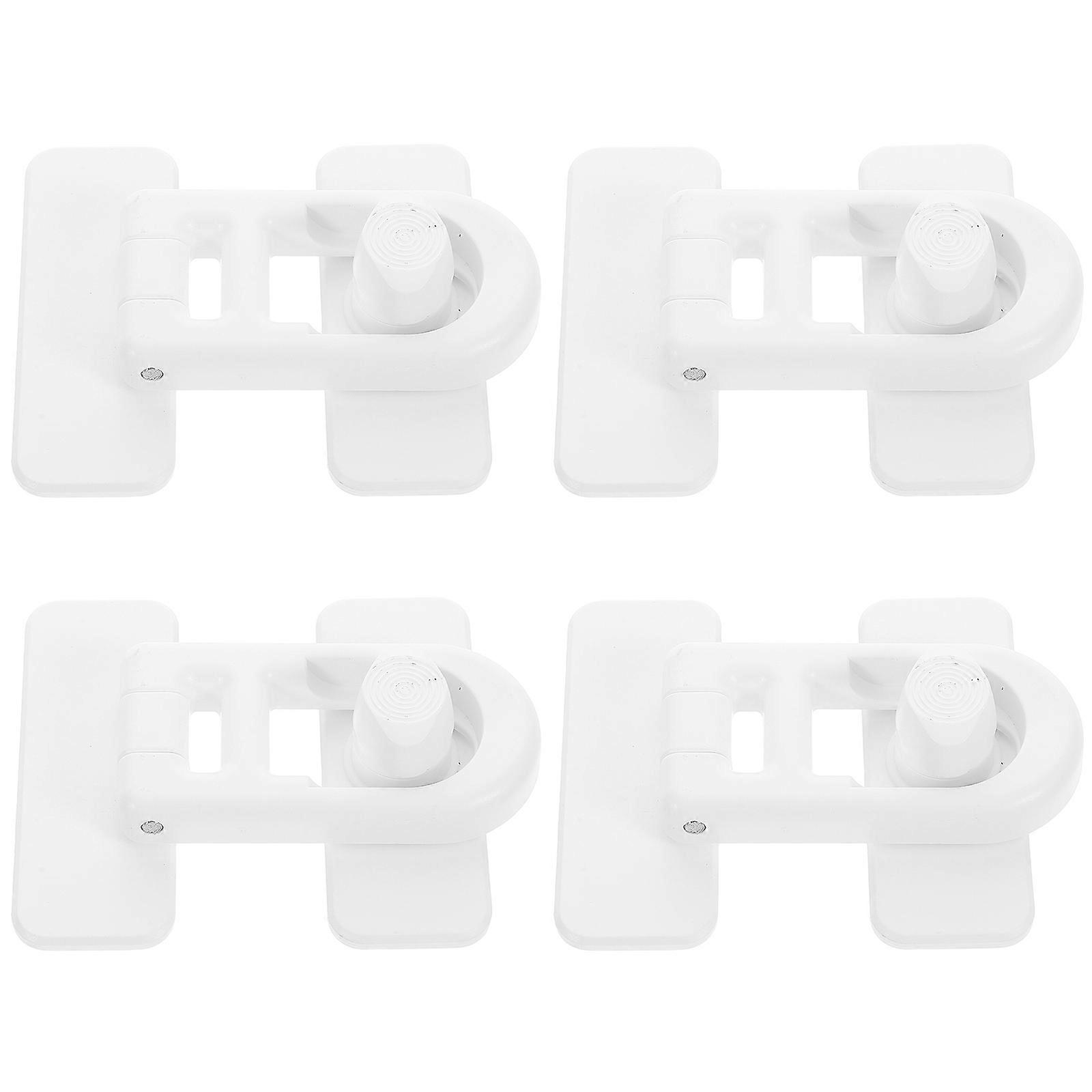 Children Safety Lock for Cabinet Doors Offering Toddlers Protection 4Pcs White