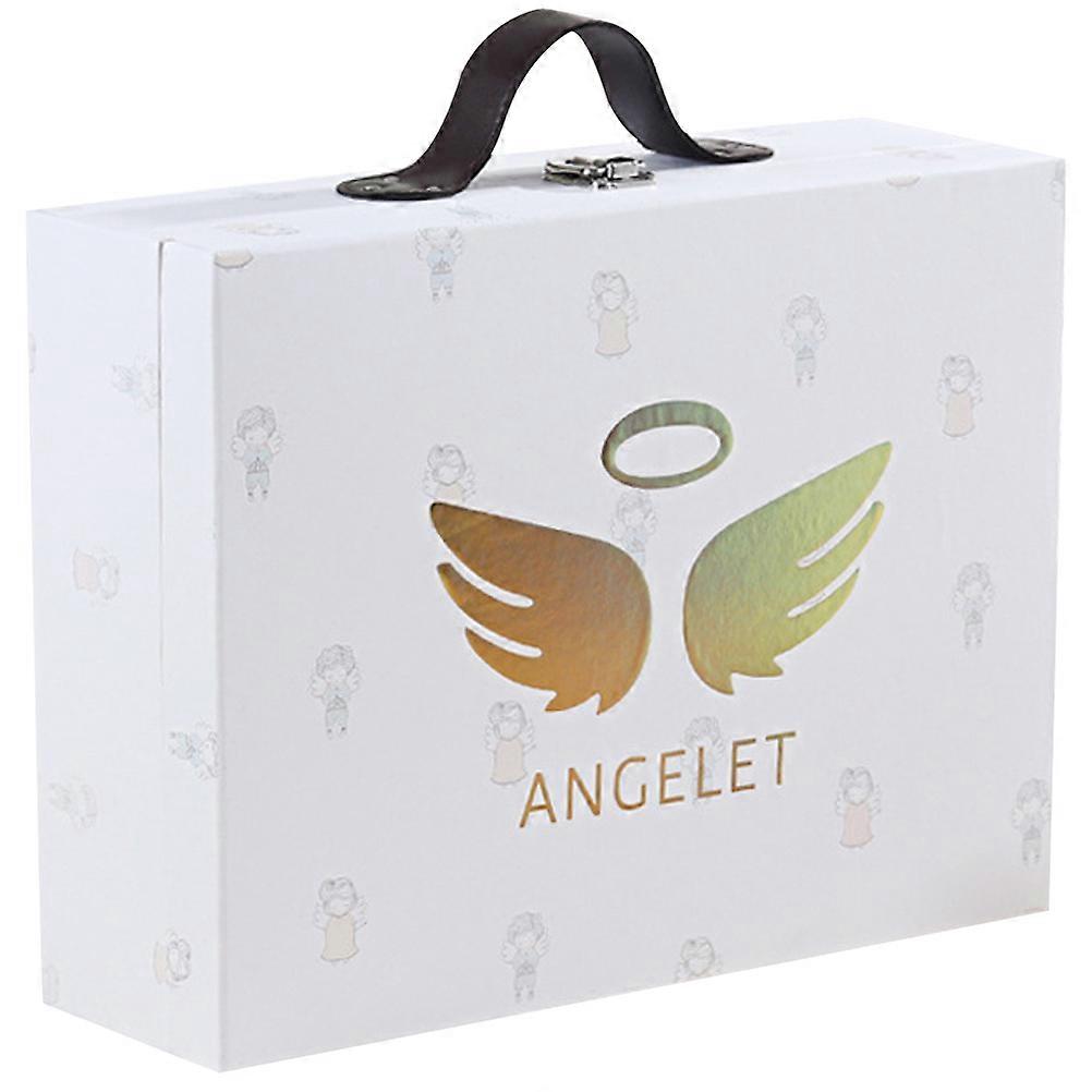 Decorative Storage Case Small Gift Suitcase for Children Multi Paperboard and Alloy Material with Storage Function 1Set