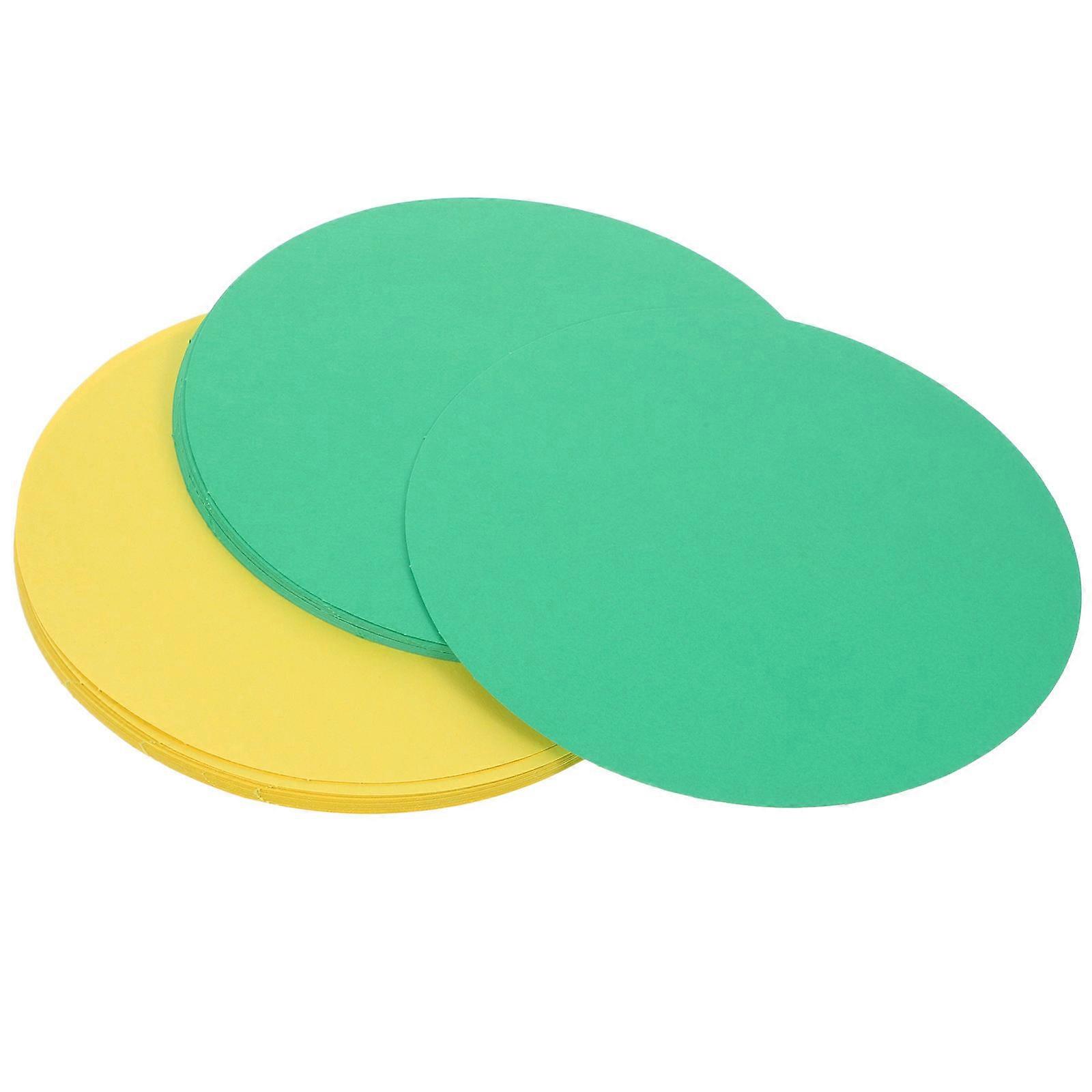 Assorted Color Round Painting Paper Card Paper for Art 80 Sheets