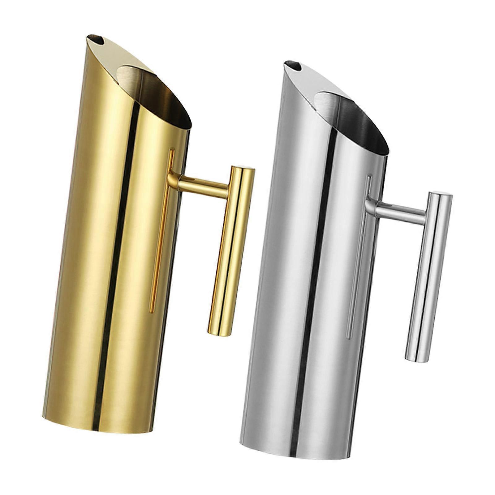 Modern Nonrust Steel Water Dispenser Pitcher Leak proof Spouts High Capacity Container Easy To Clean For Kitchen Essential Multicolor
