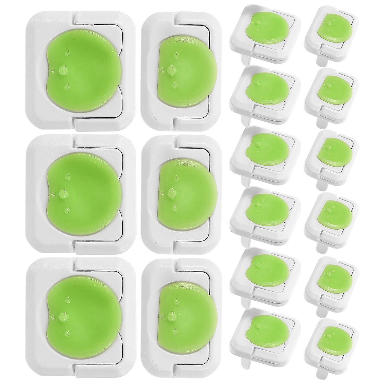 כיסויי שקע מגן חשמלי חסין ילדים 24 יחידות המיועדים לילדים שימוש ביתי בטוח פלסטיק ירוק מבודד