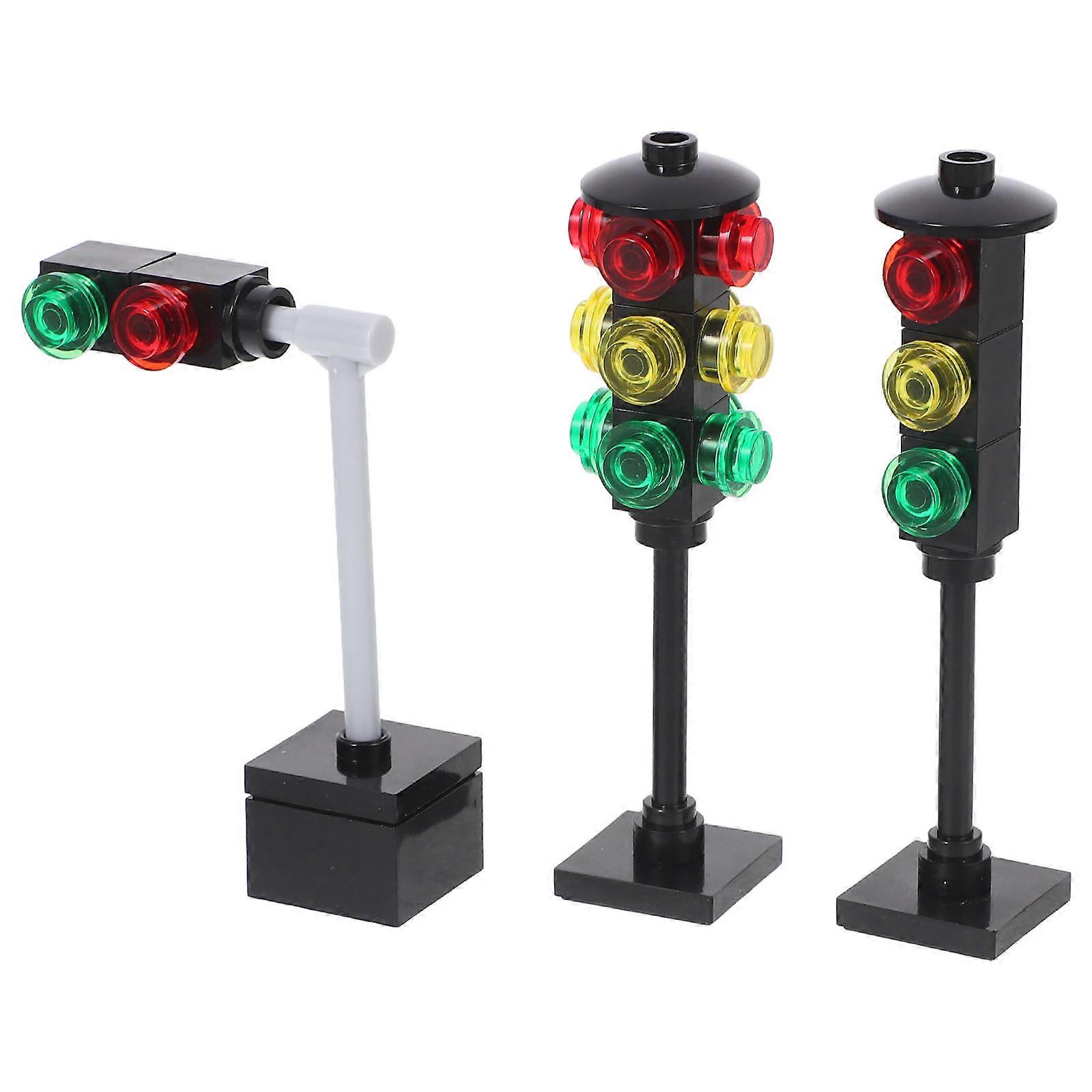Kids Traffic Light Toy for Playing 4Sets Educational Traffic Signal Playset