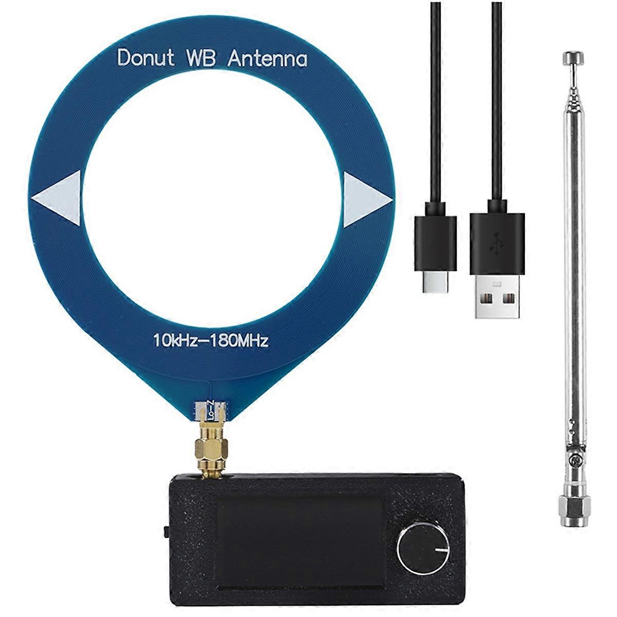 Mini radio portable SI4732 FM/AM/LSB/USB 10 kHz-180 MHz HF SW MW VHF avec écran IPS de 1,9 pouce