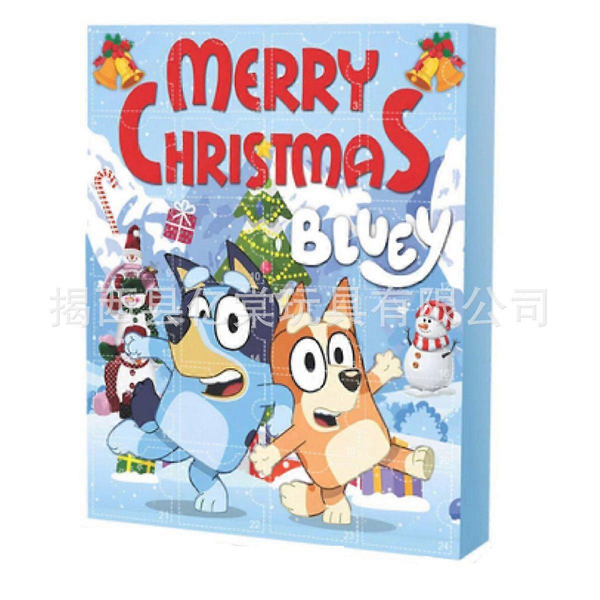 Bluey Advent Calendar 24 Days Countdown Surprise Box Christmas Blind Box Toys Bluey Dog Series Collection