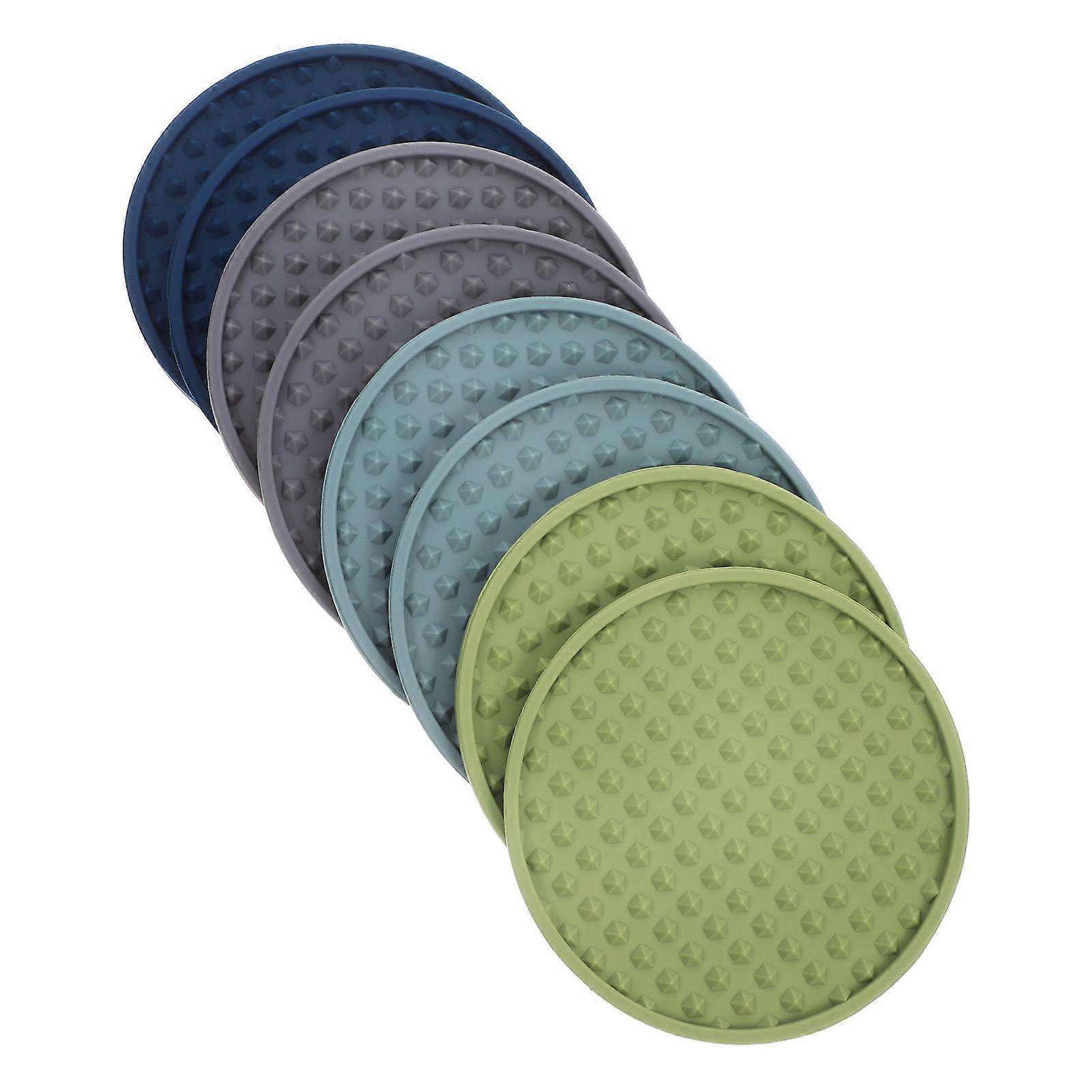 Drink Coasters Silicone Coasters for Table Use 8Pcs Protection