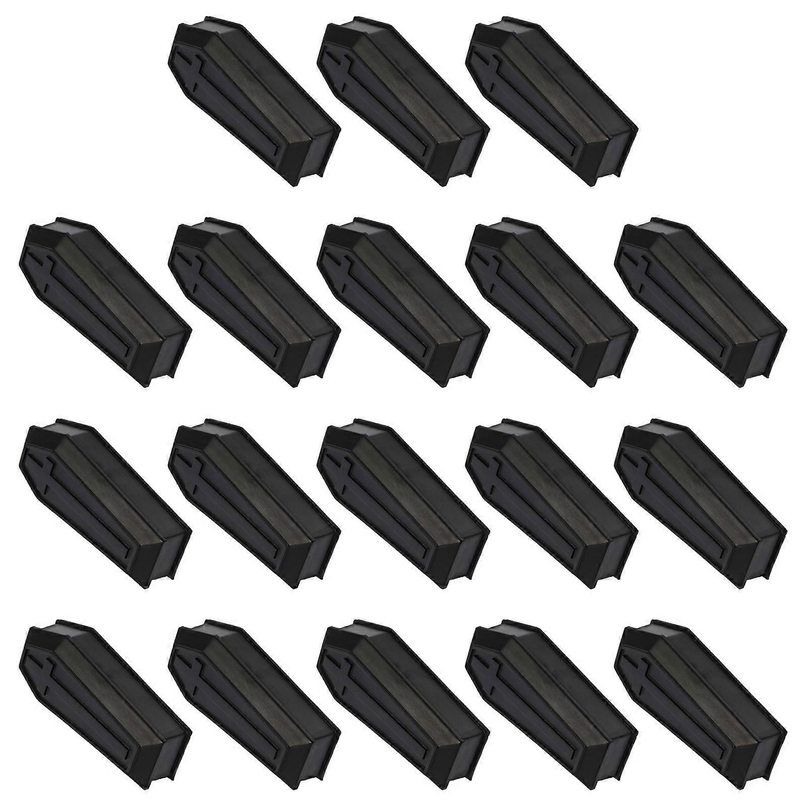 Coffin Treat Boxes Small Plastic Decorative Props for Party 54Pcs