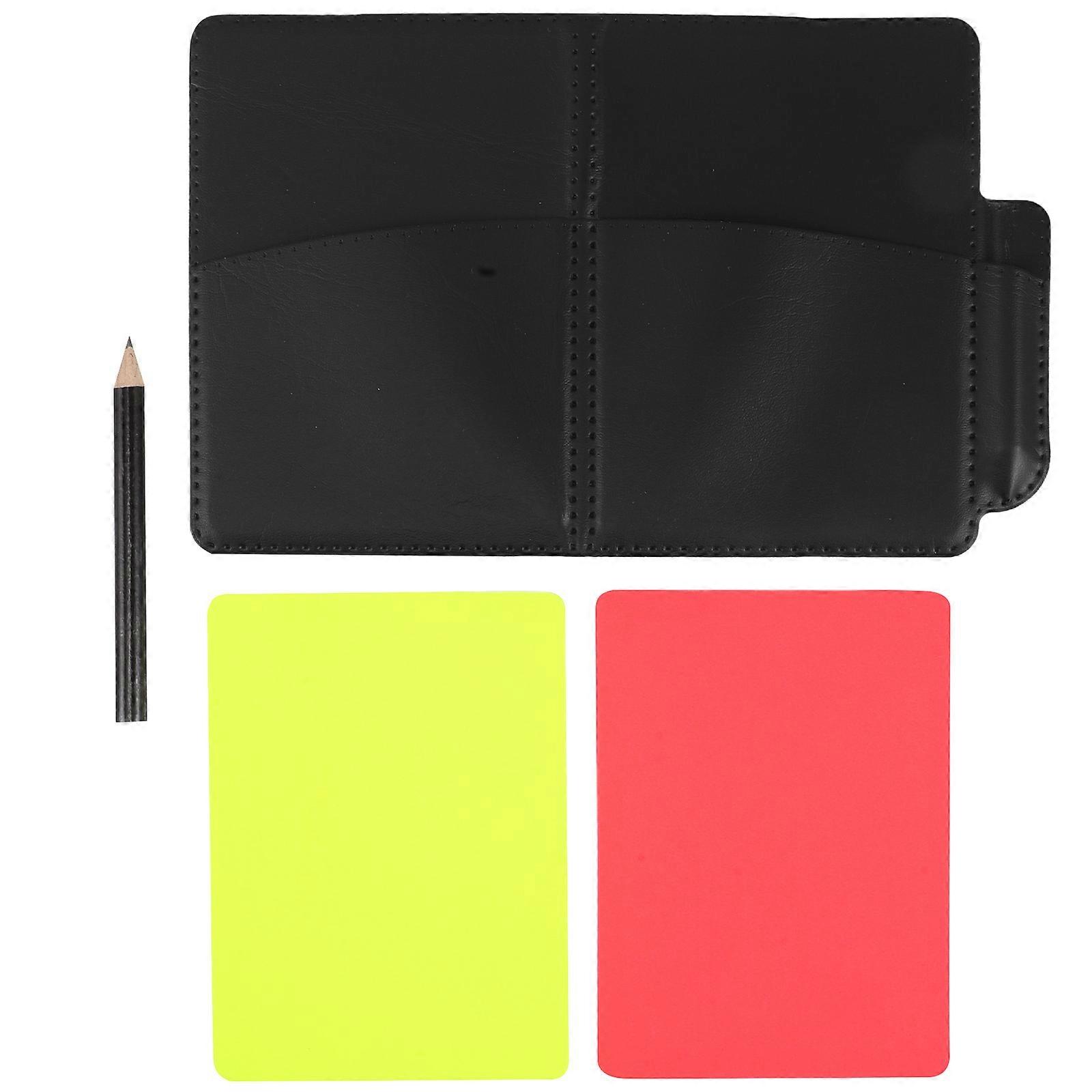 Red and Yellow Cards Soccer Referee Cards Set for Sports 5Sets with Notebook