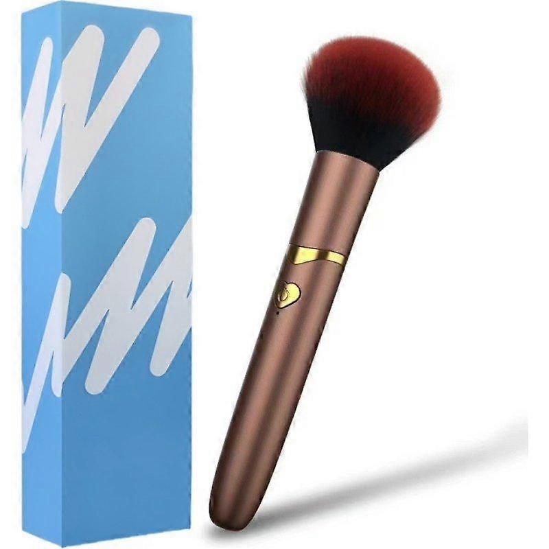 Professional Electric Makeup Foundation Brush with Silicone Tip High Frequency Vibration for Flawless Liquid Application