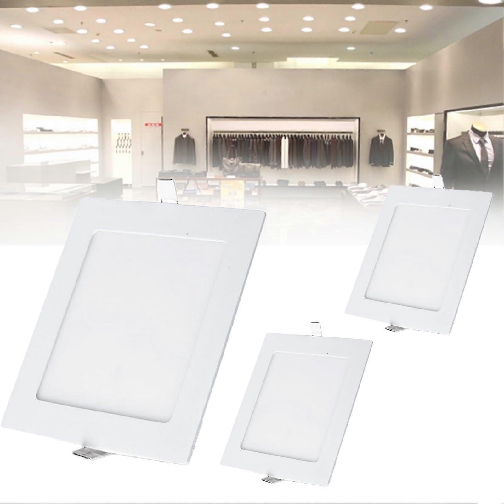 Led Recessed Lighting 3000K Warm White Ultra-Thin LED Ceiling Light 6W 3-Pack High Brightness