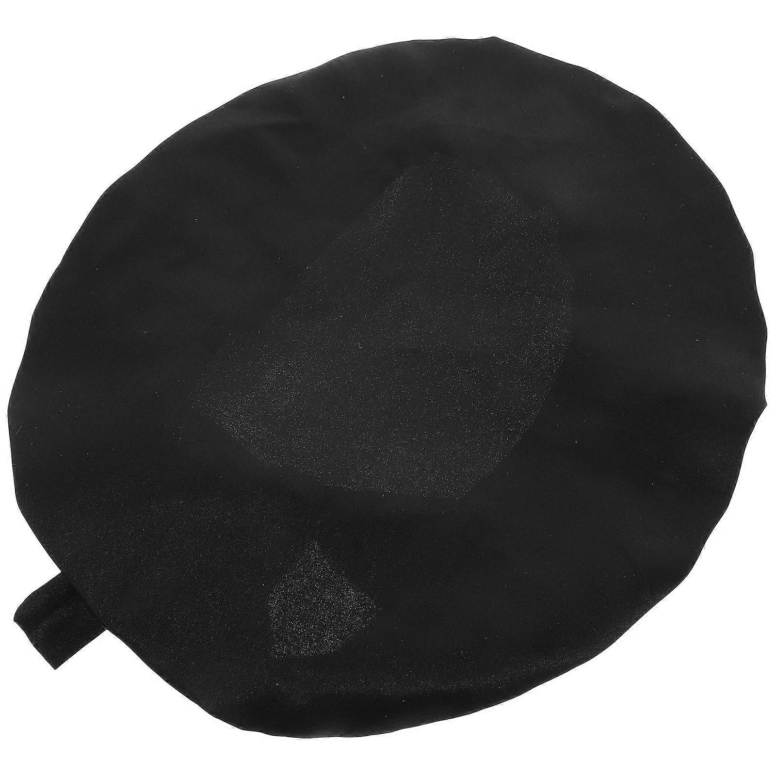 Practical Silk Sleep Hat for Sleeping Black for Women