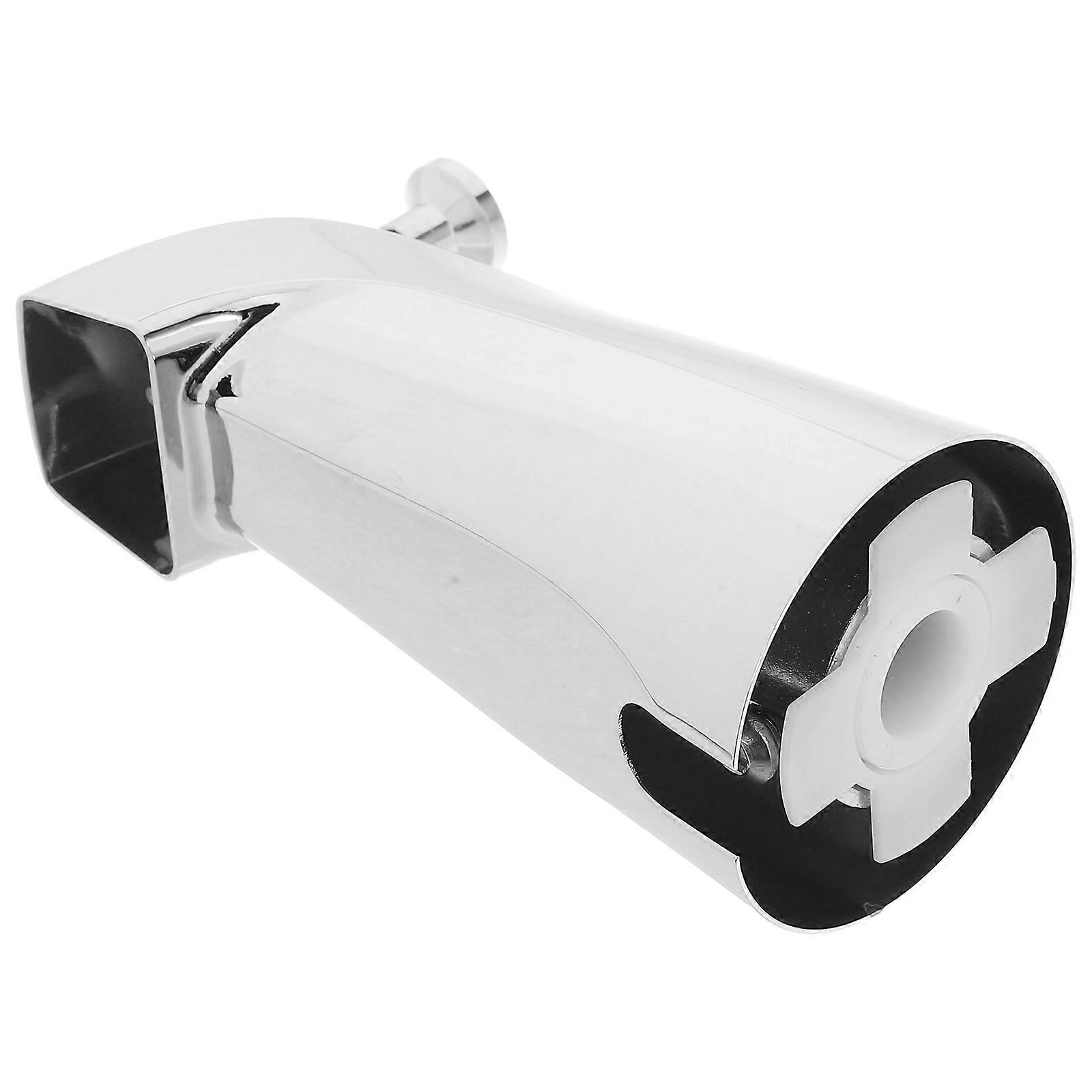 Silver Metal Faucet Bathtub Spout with Push and Pull Diverter 5Pcs Set