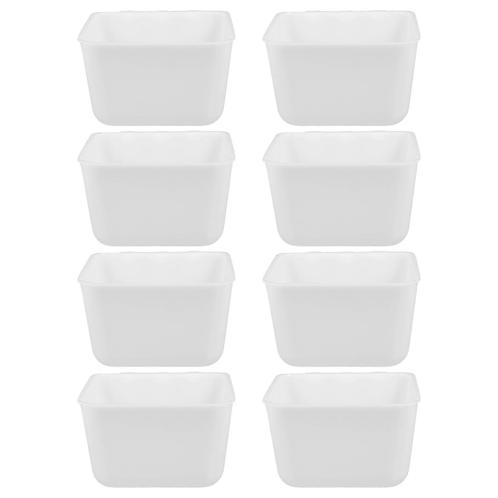 Plastic Bird Cage Food Bowls 40 Pcs Ideal For Parrots Canaries Finches Featuring Ample Capacity Durable Structure And Space Saving Design