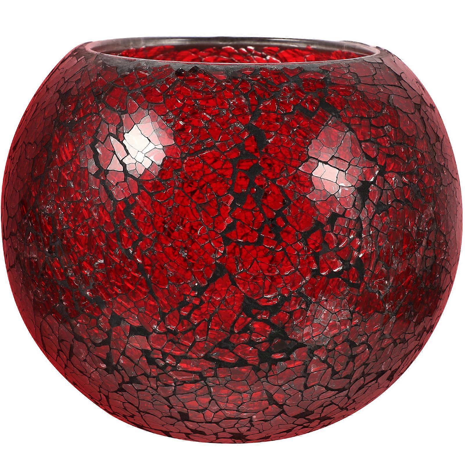Red Glass Globe Wall Light Shade for Desk Lamp 2Pcs Decorative Lampshade